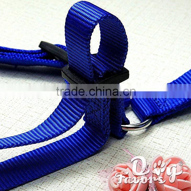 Summer Use Heavy Duty Outdoor Sport Dog Traning Harness and Leash, Classic Solid Nylon Dog Harness and Leash