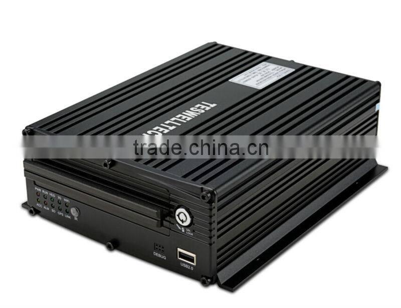 High Quality Mobile Dvr 8 Channel 4 D1 H.264 Vehicle 3g Wifi Gps Mobile Dvr With G-sensor And Geo Fence