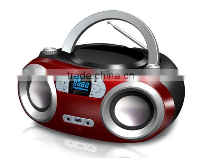 portable boombox CD player support bluetooth usb