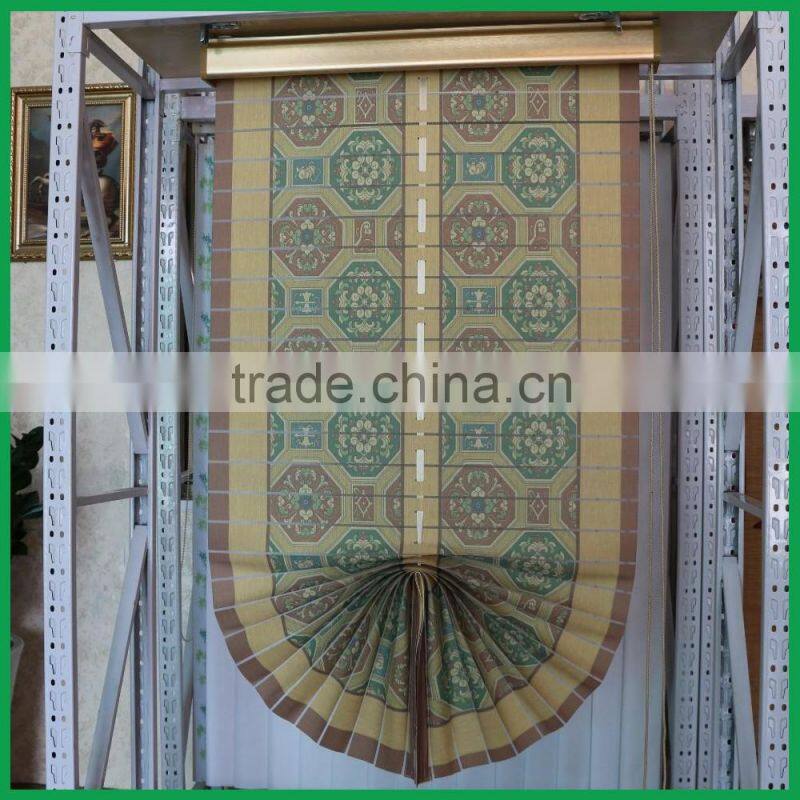 polyester fabric fan shaped roman style roller shades blinds from factory indoor blinds