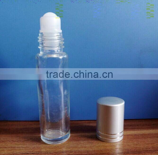 Top Quality 10ml Brown Roll On Glass Bottles with Roller Ball and Black Screw Cap