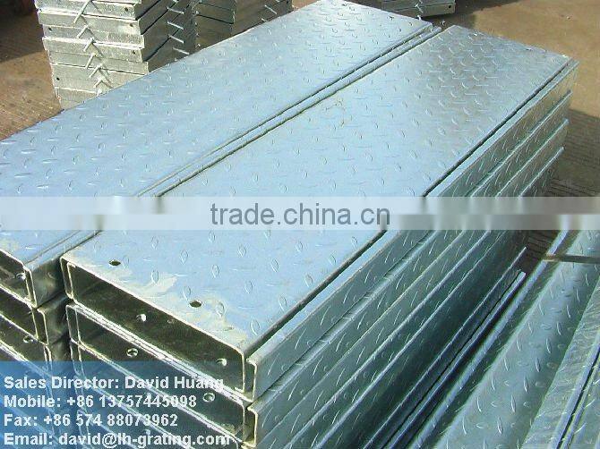 galvanized compound steel grating walkway platform