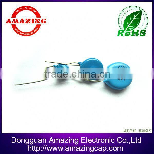 Capacitor manufacture/ high voltage disc ceramic capacitor CT81 3kV 6kV 100 104pF free samples