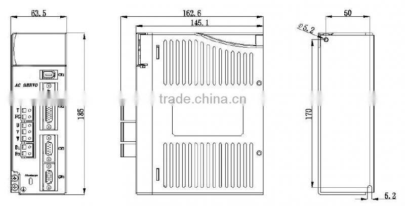 100W 40mm small ac servo motor