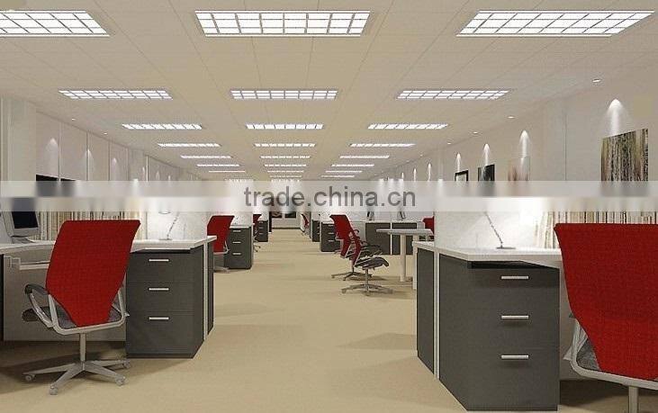 ceiling 2X40W T8 Reflective louver fitting with aluminum sheet grid white paint base louver fitting lamp with electronic ballast