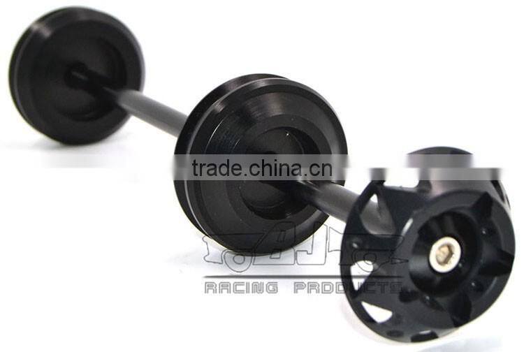 BJ-FS-YA001 Top Quality CNC Aluminum Motor Bike Parts Motorcycle Front Axle Slider for Yamaha T-max 530