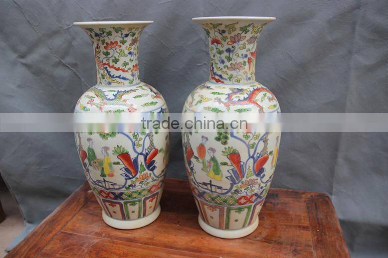 Large Decorative Ceramic Antique Storage Jars Made In Jingdezhen