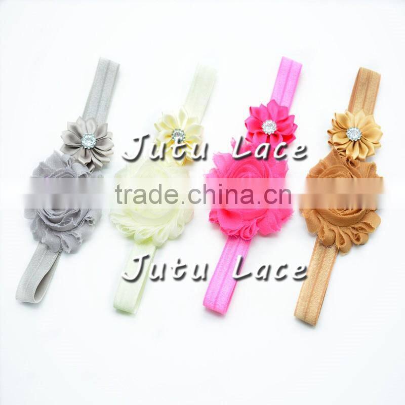 purple/pink/black baby headwrap- kids hair accessories- chic elastic hair band
