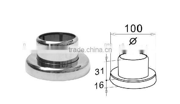 schedule 40 stainless steel flange railing square base pipe flange