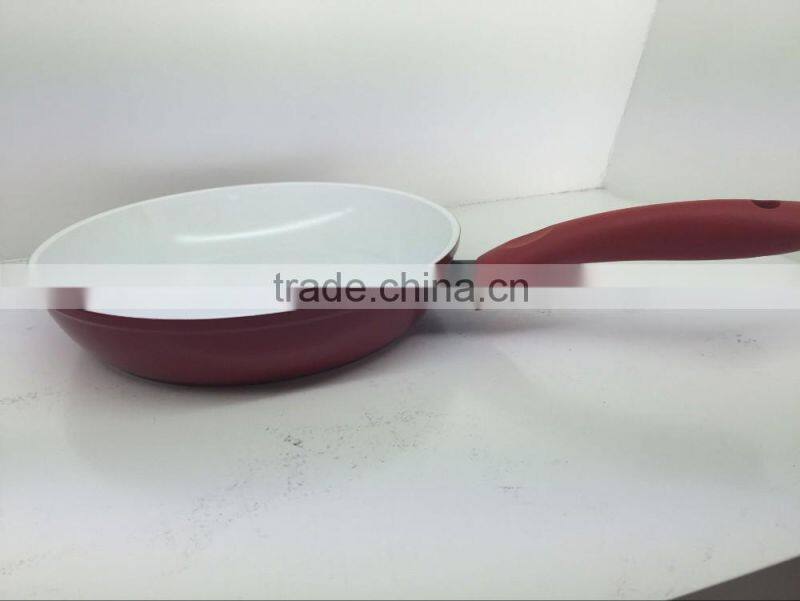 Aluminum Forged/Pressed Non stick Ceramic Coating soft-touch handle Fry Pan sets Frying Pans