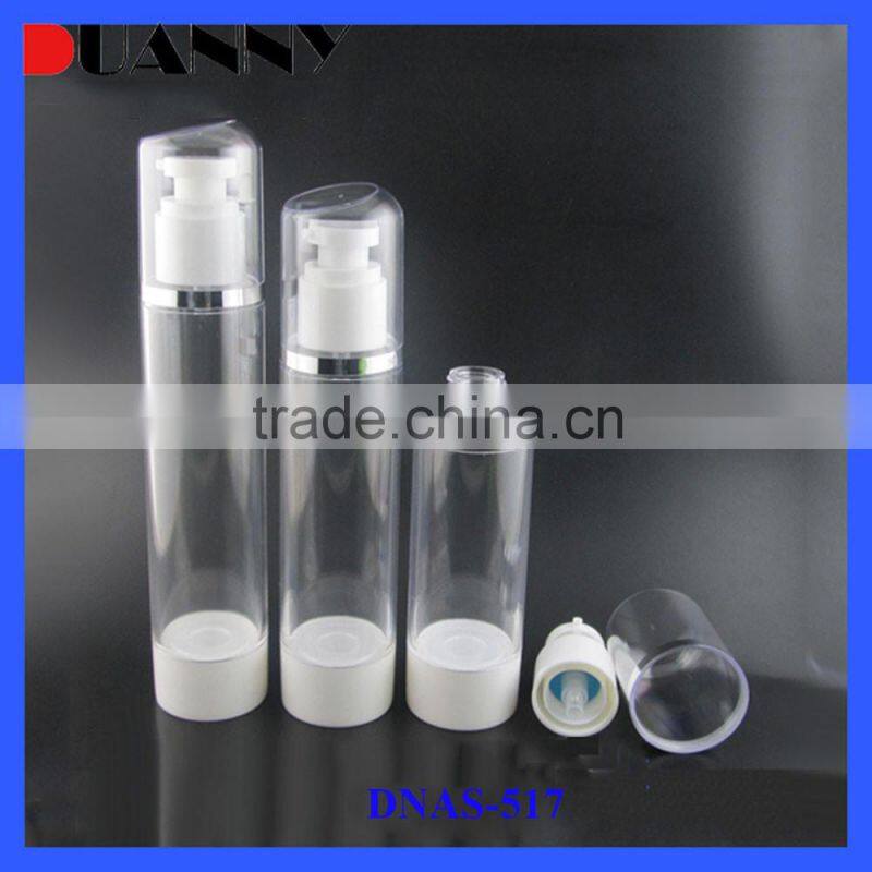 50ml White Plastic Cosmetic Airless Bottle Packaging,White Plastic Airless Bottle