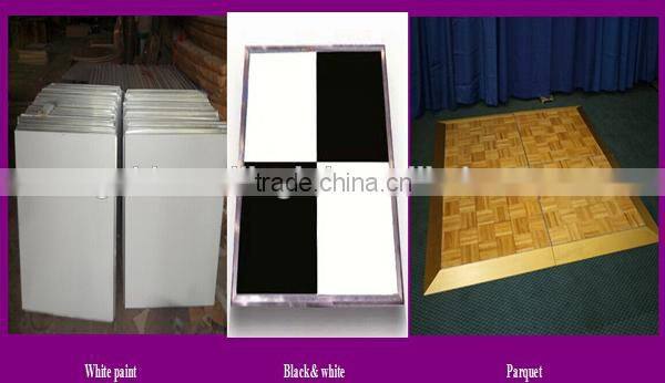 wood portable dance floor with coffe colors