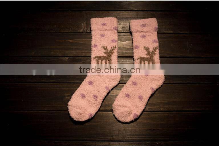 children winter thickening retro towel looped coral fleece restoring ancient ways christmas socks