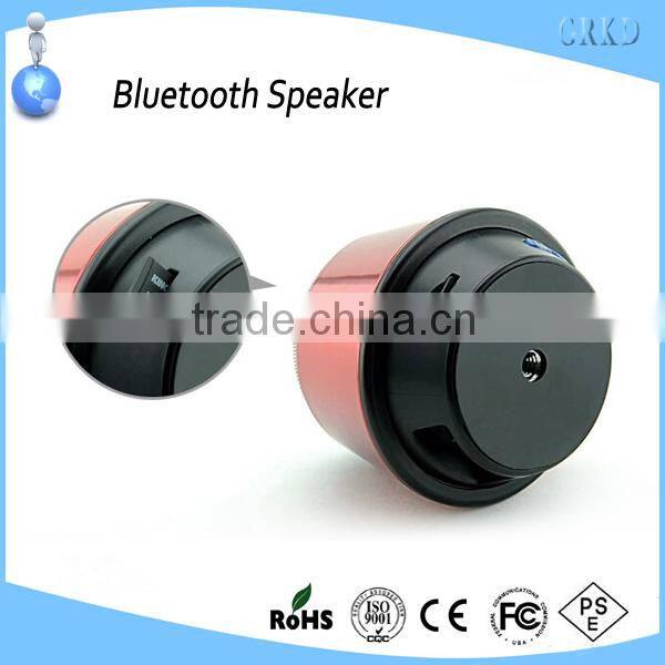 Top quality stainless steel mini bluetooth speaker with fm radio