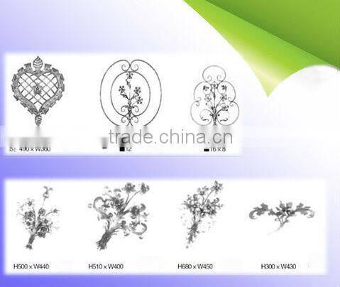 wrought iron fittings, iron baluster