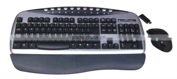 Multi media 2.4G RF Keyboard Mouse set