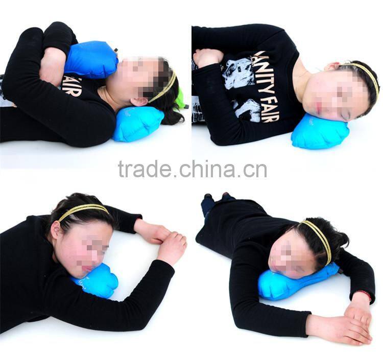Outdoor travel TPU self inflatable camping pillow