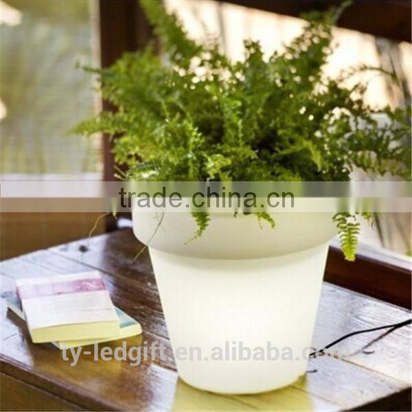 modern led flowerpot lighting plastic led flowerpot light outdoor