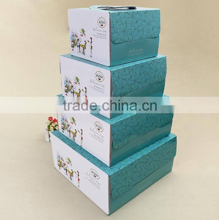 Custom Made Logo Folding Foldable Kraft White Takeaway Decorative Cupcake Box