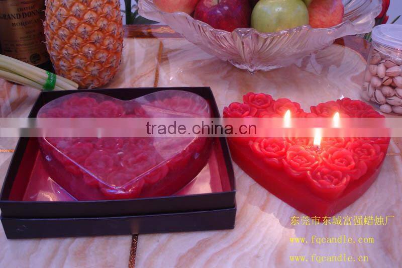 valentine decoration candle, paraffin candle