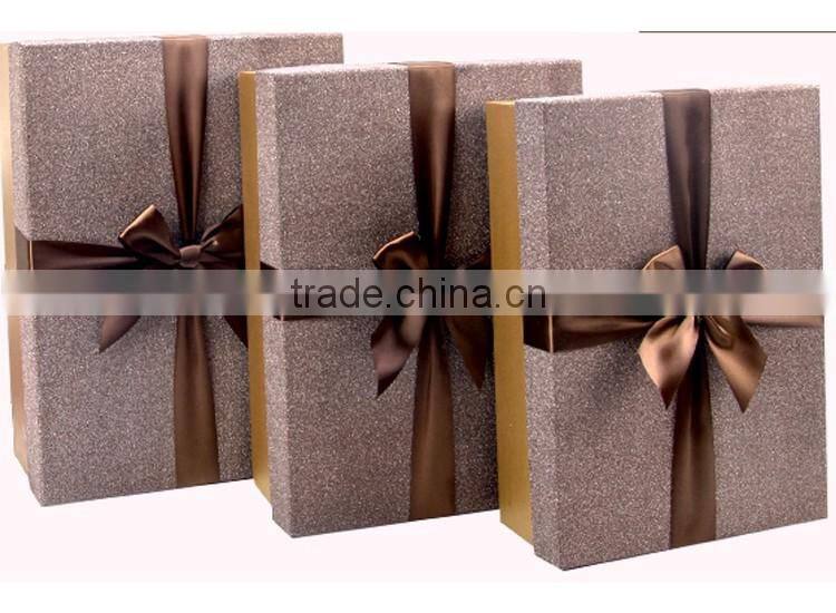 Customized paper box packaging gift cardboard box with ribbon paper gift box