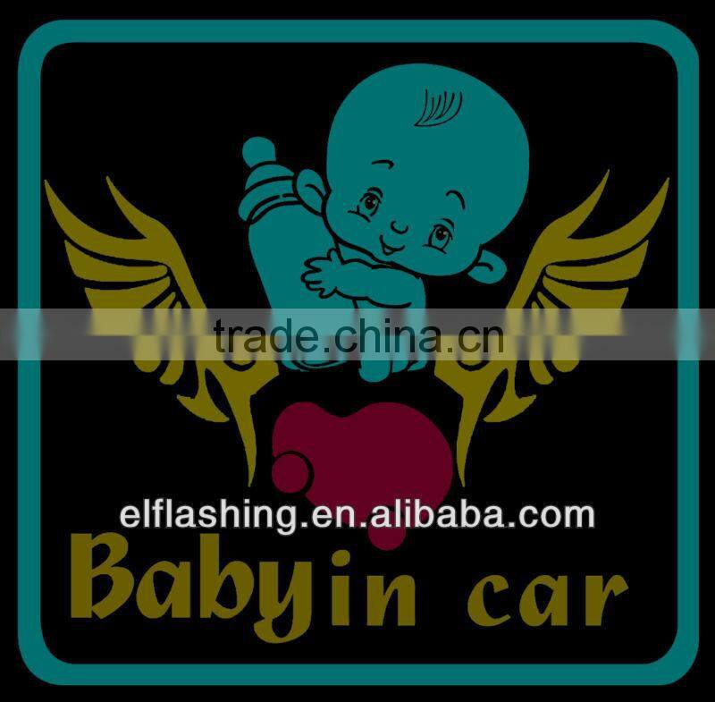70*16cm el car sticker/ can be custom el car sticker/ 8000hours lifetime el car sticker