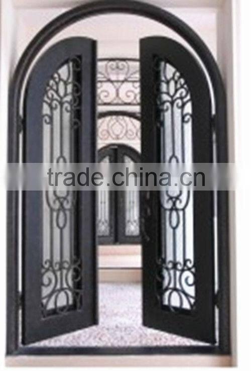 modern wrought iron security screen door