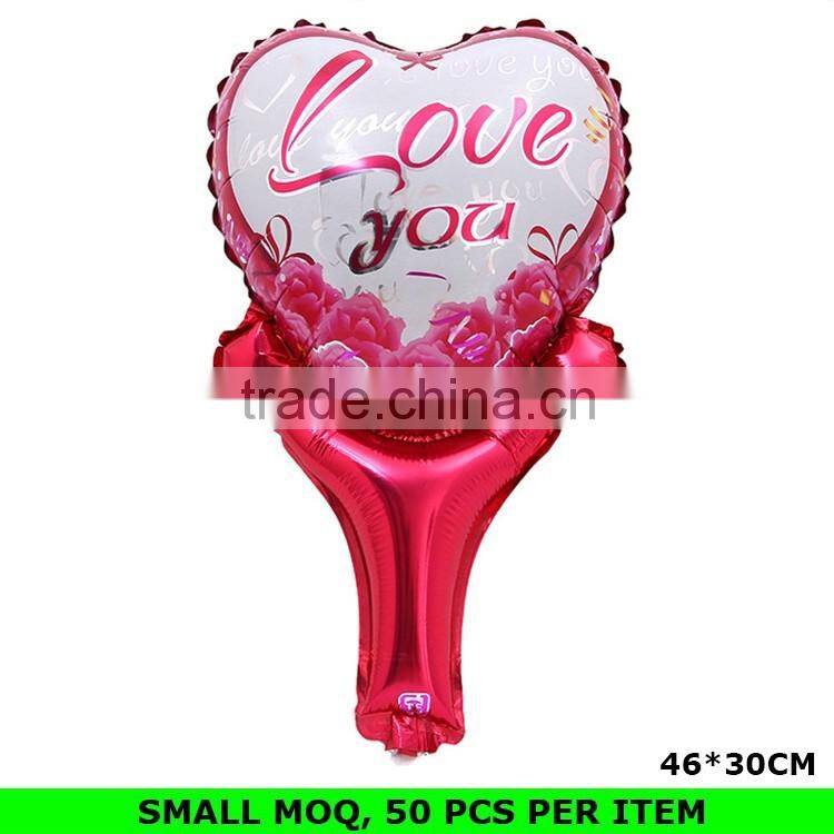 Wholesale Mini Round Shape Chirismas Santa Claus Mylar Inflatable Clap Stick Balloon