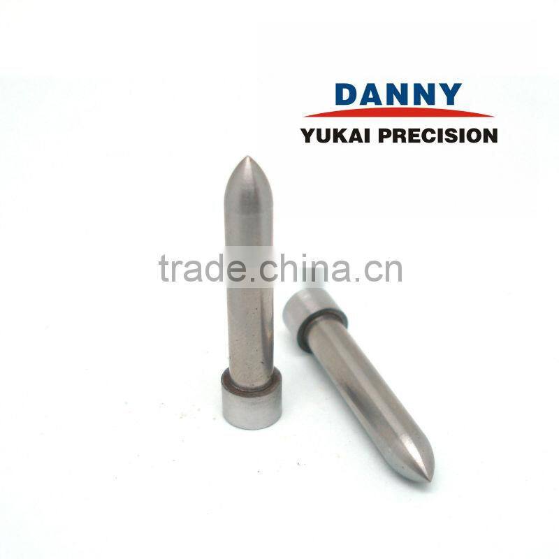Straight Pilot Punches for Fixing to Stripper Plates Normal, Lapping, TiCN Coating Sharp Tip Angle type