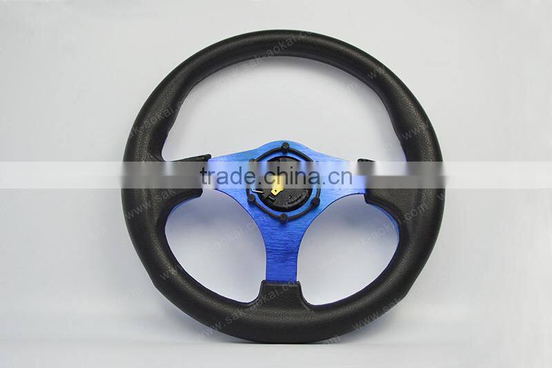 Best Quality 6 hole 320mm PU Racing Car Game Steering Wheel