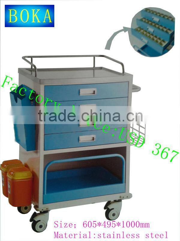 hospital cart with wheels
