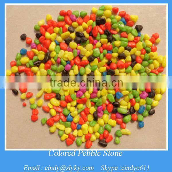 dyed colored gravel stone sand for decoration
