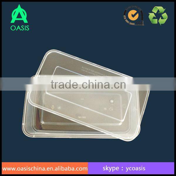 2015 hot sale Microwave safe takeaway 650ml food container
