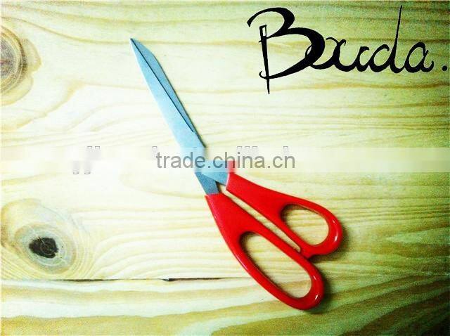 Soft handle hot sale office scissors with plastic and TPR handle BD-S1703