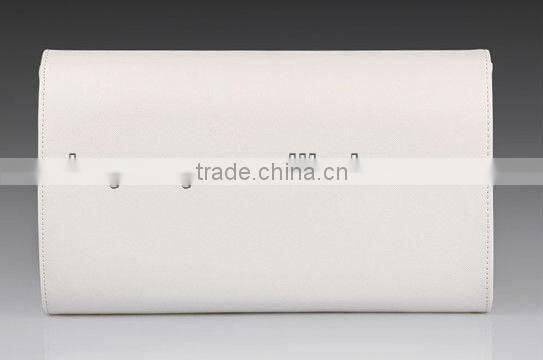 Elegant Purple Plain Leather Clutch Envelope Bag