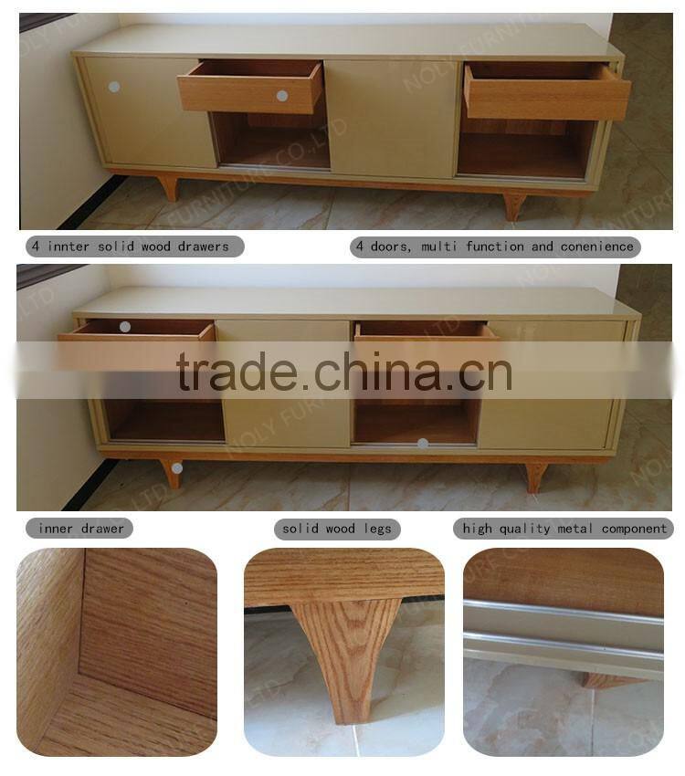 stylish lacquered glossy wood cabinet