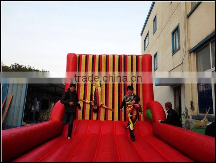 hot sale inflatable velcro suit wall games/ inflatable stick velcro wall