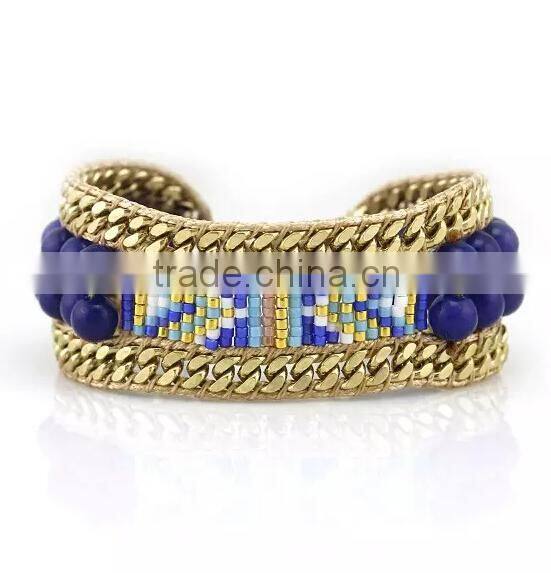 In stock low MOQ Bangle Jewelry Colorful Opal stones Jeweled lady bangles