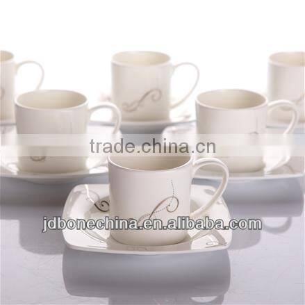 2014 hot sale hotel restaurant fine bone china coffee cup