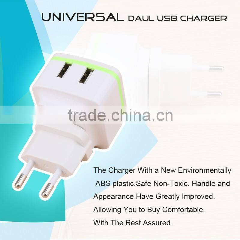 Phone Accessories Consumer Electronics Dual USB Mobile Travel Charger