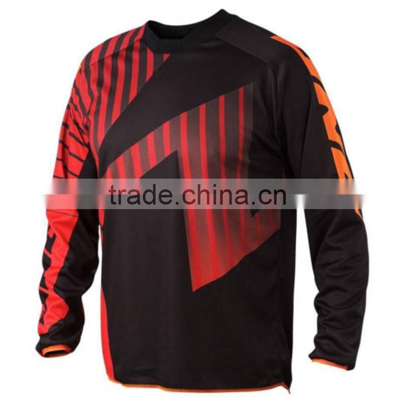 Customized Men's motorcycle team racing shirts, BMX jersey, blank Motocross Jerseys