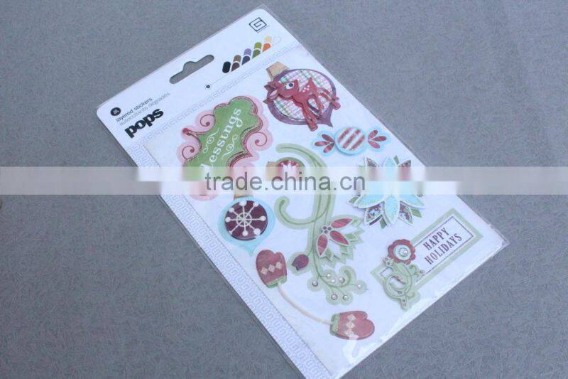 hot selling 3D Layer Room Decor Lotus wall sticker