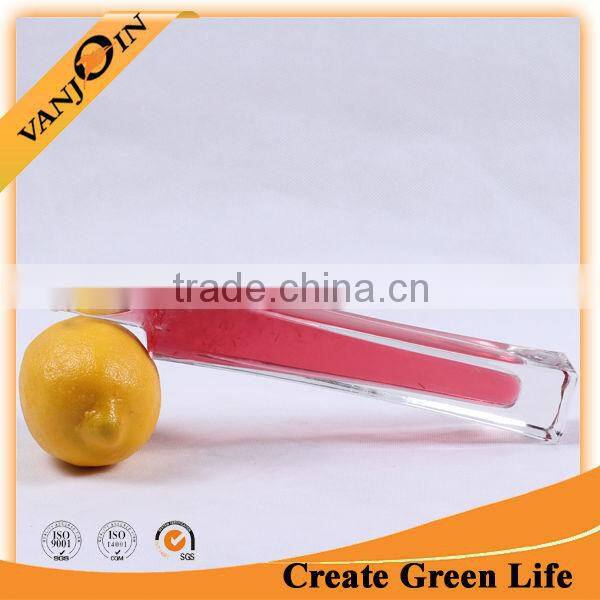 Custom square shaped fancy glass wine bottle