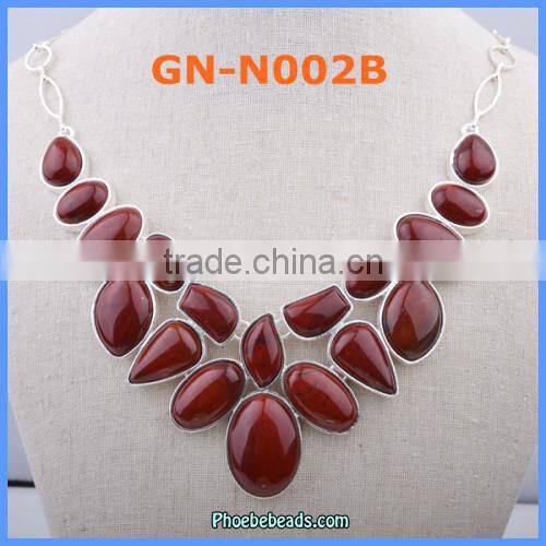 Wholesale New Arrival Yellow Tiger Eye Gemstone Necklaces GN-N002