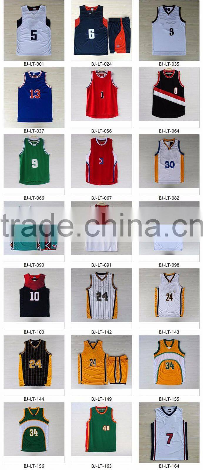 2016 Latest china Manufacturers jersey basketball with all team