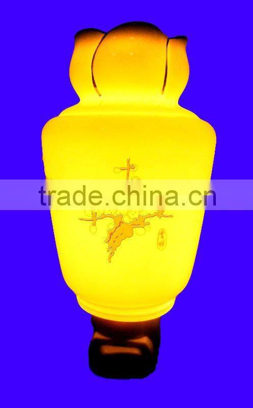 ceramic lamp, house lamp, glittering and translucent