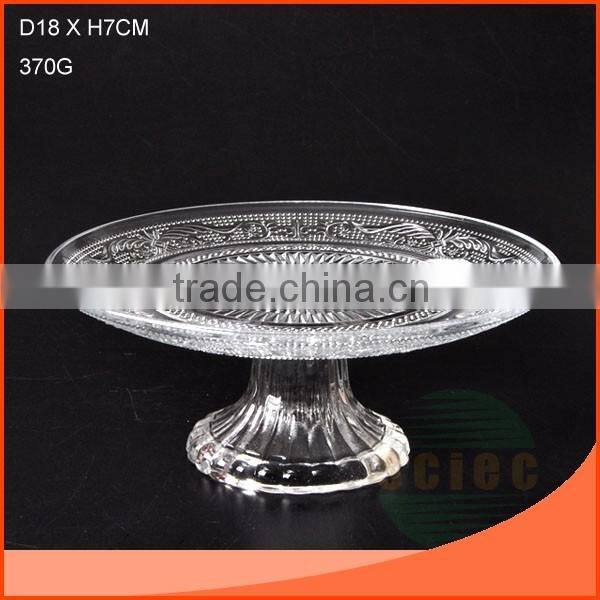 L19.7CM BEAUTIFUL SQUARE BLUE GLASS FOOD HOLDER ON SALE