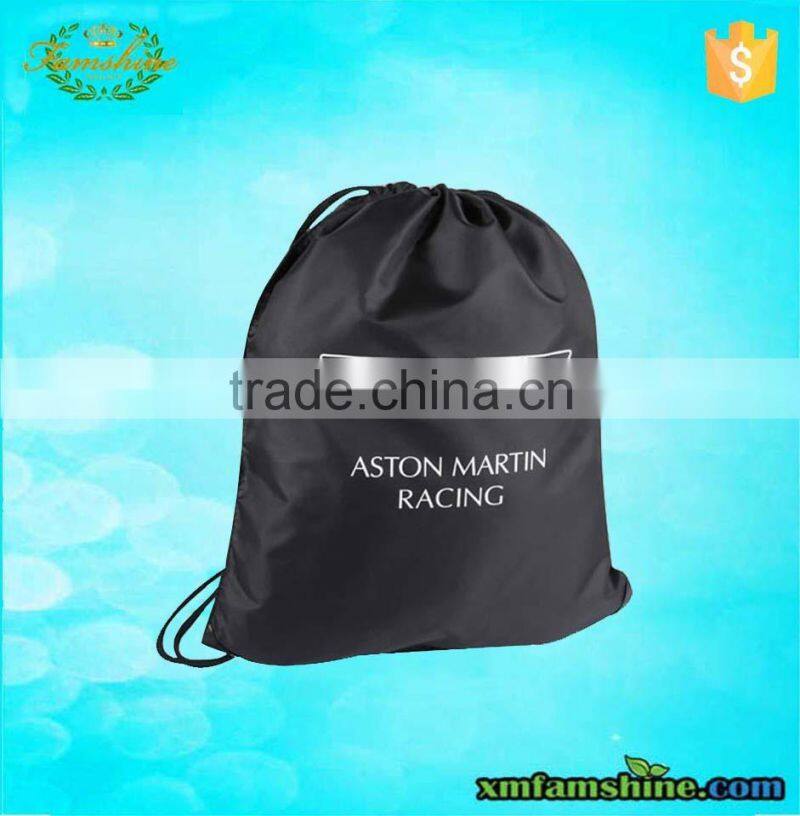 customized polyester drawstring shopping bag