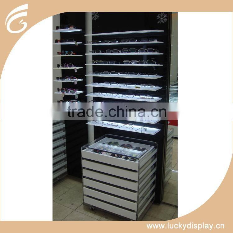 locking eyeglasses display case