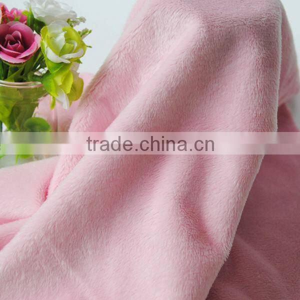 100% Polyester Super Soft 26 Colors Lt Pink Fleece Minky Fabric